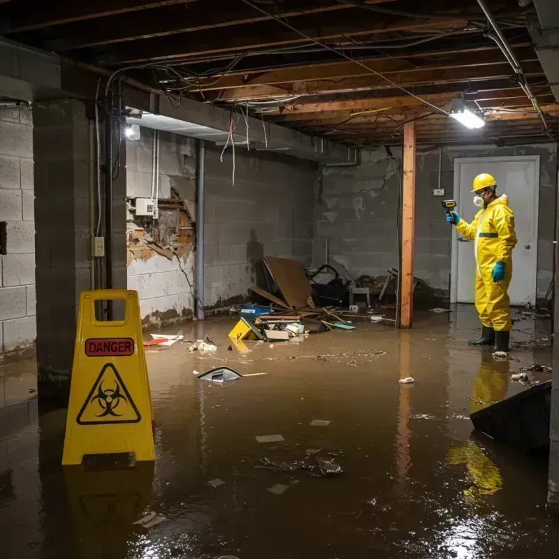 Flooded Basement Electrical Hazard in Cheat Lake, WV Property